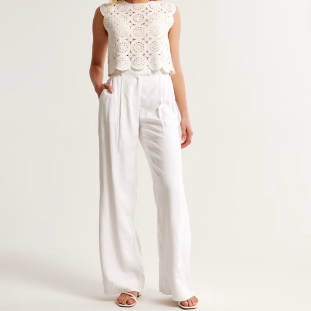 Elegant White Women's Pants